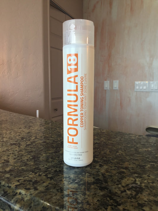 Copper toning shampoo
